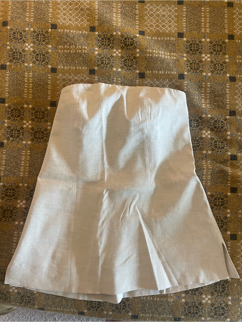 COS Linen Bustier Strapless Top US 10 in Stone - Picture 6 of 7
